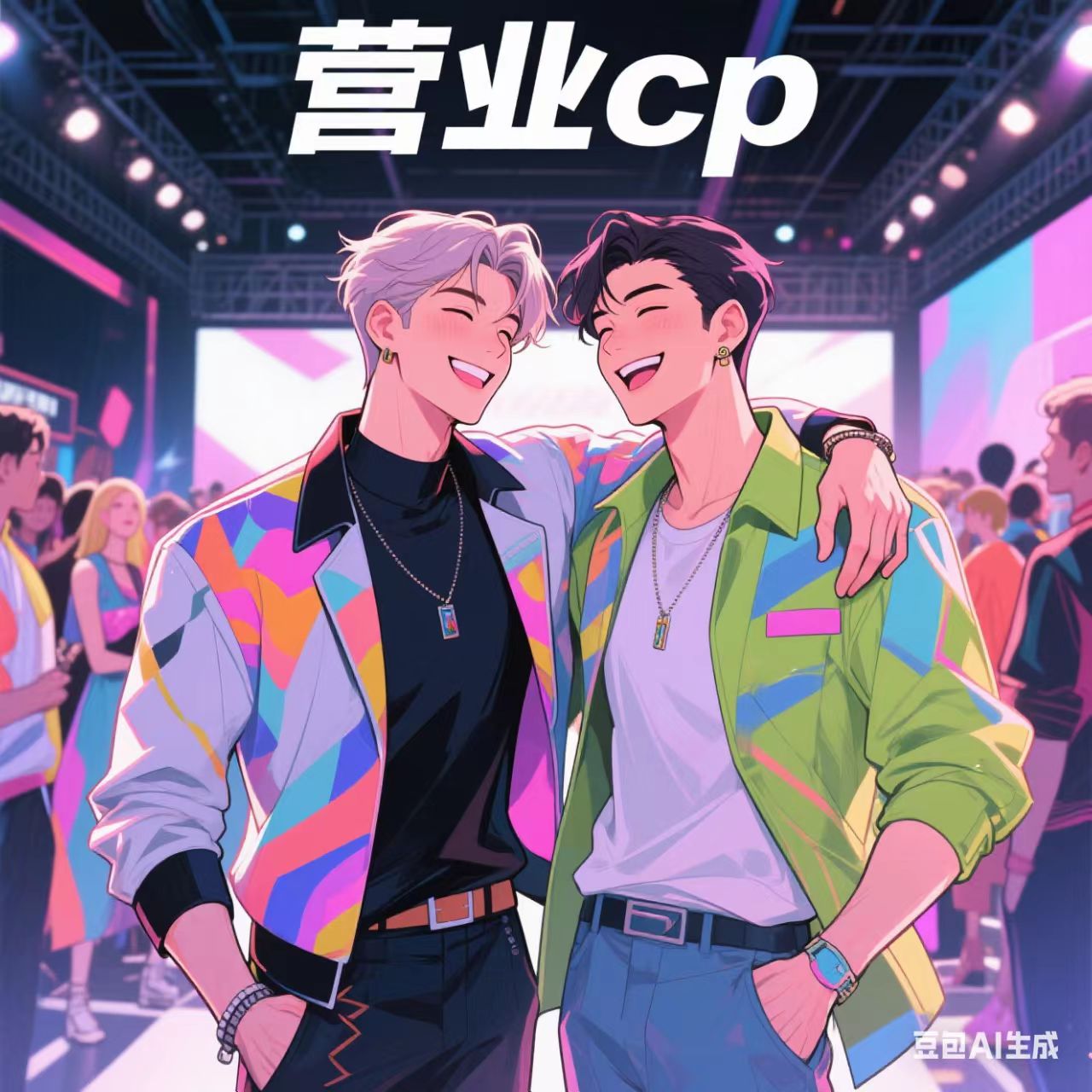 和小透明组成营业CP以后