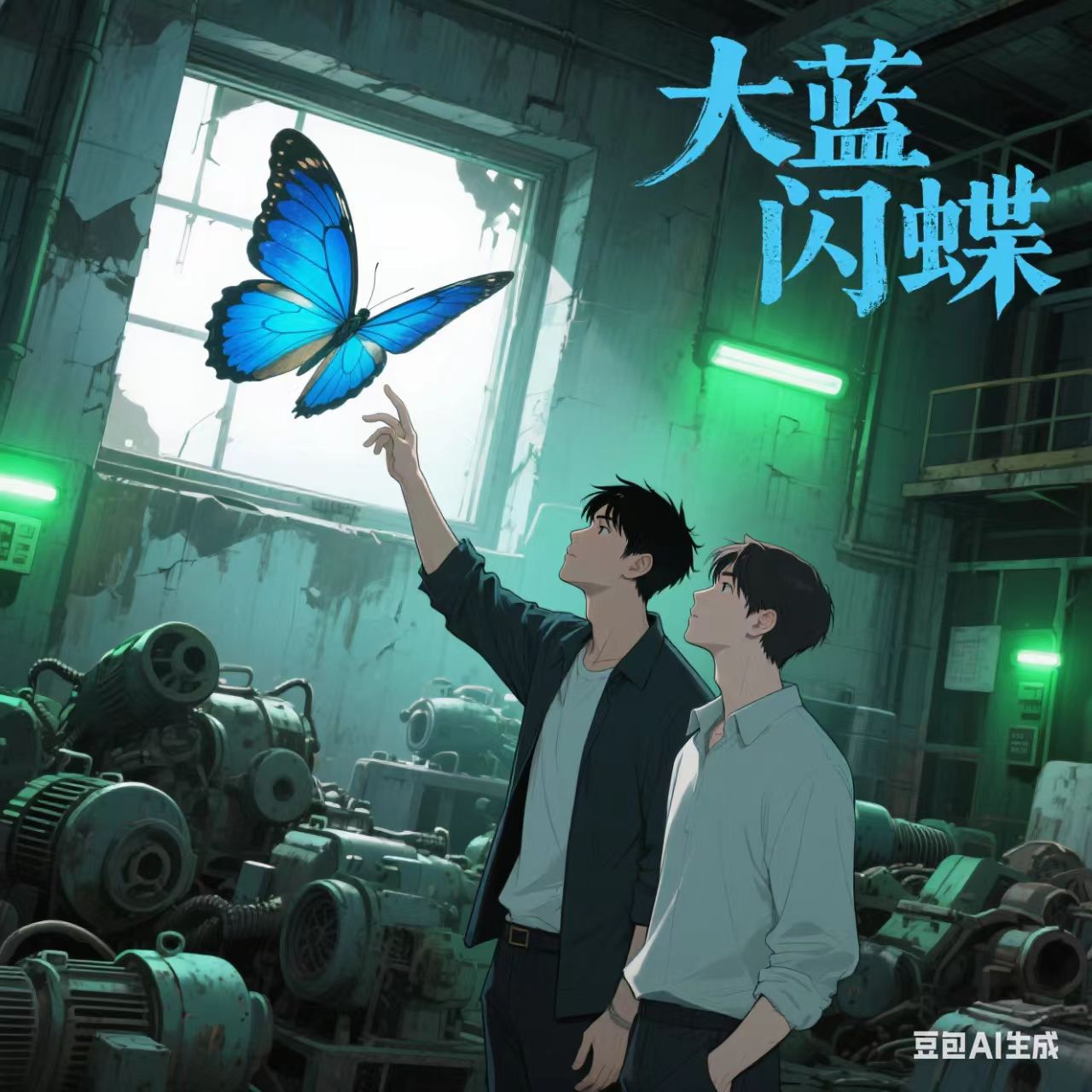 大蓝闪蝶
