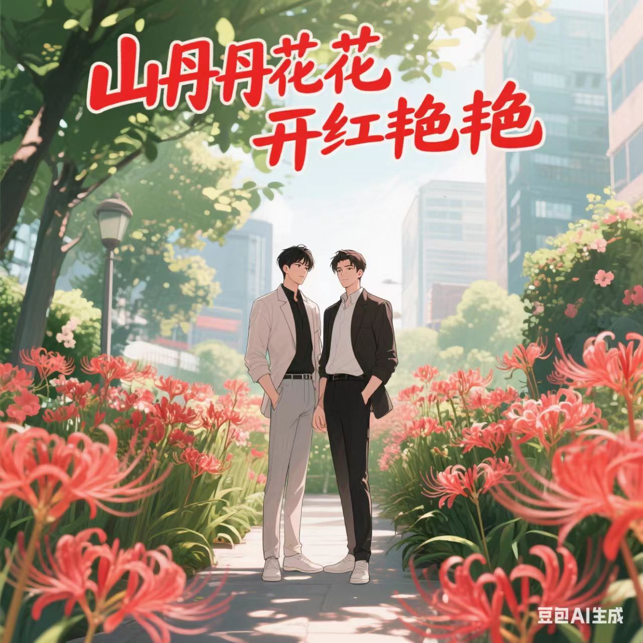 山丹丹花开红艳艳
